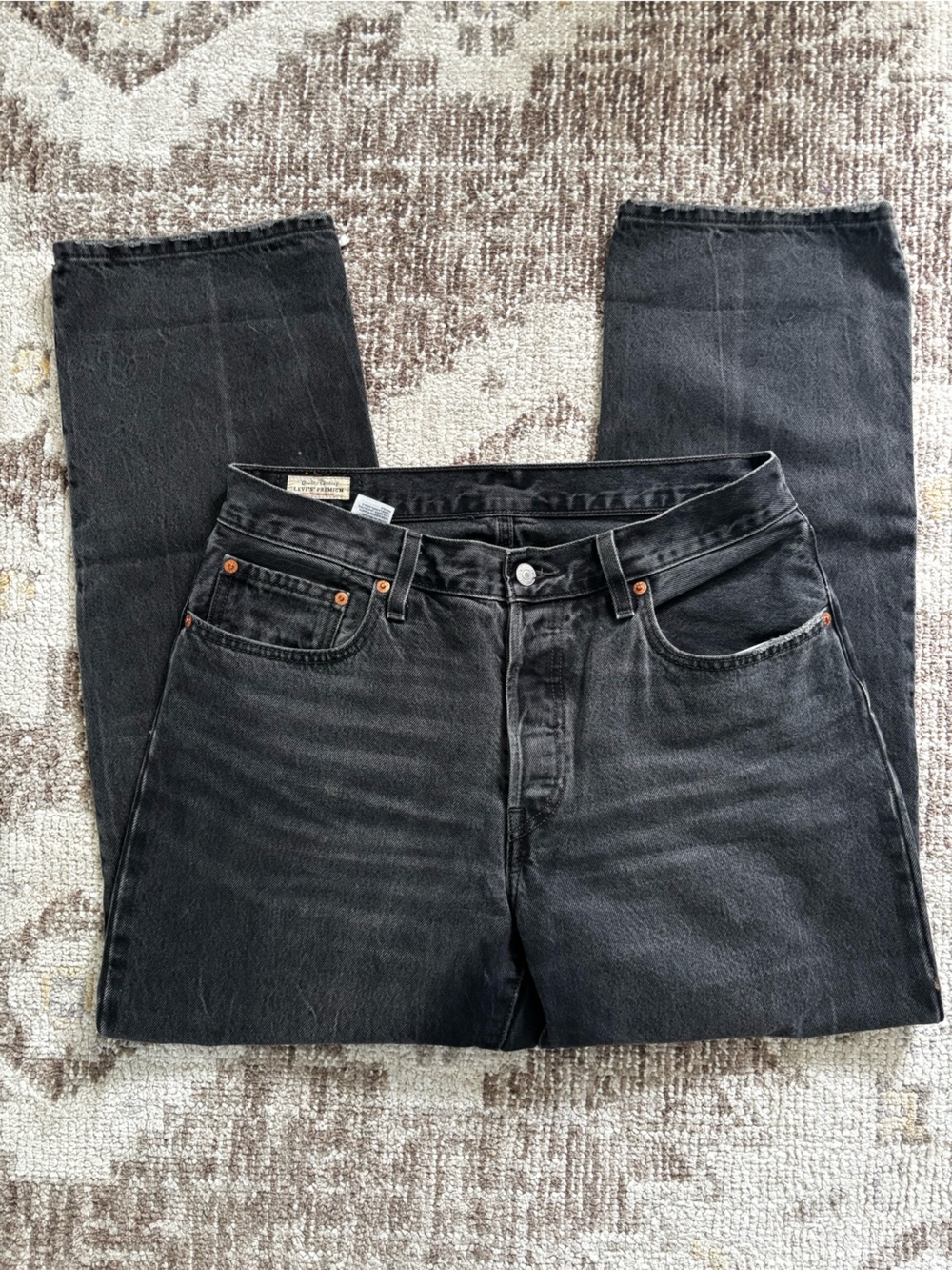 Levi's Black 501 90’s Straight-Leg Jeans